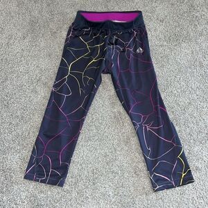 Stretch adidas tech fit track yoga crop leg running jogging pant S (8-10) womens
